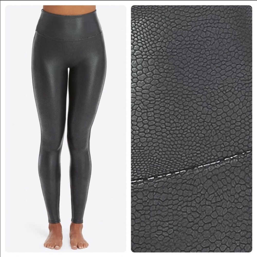 Spanx croc print leggings